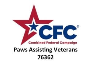 CFC combined federal campaign paws assisting veterans 76362